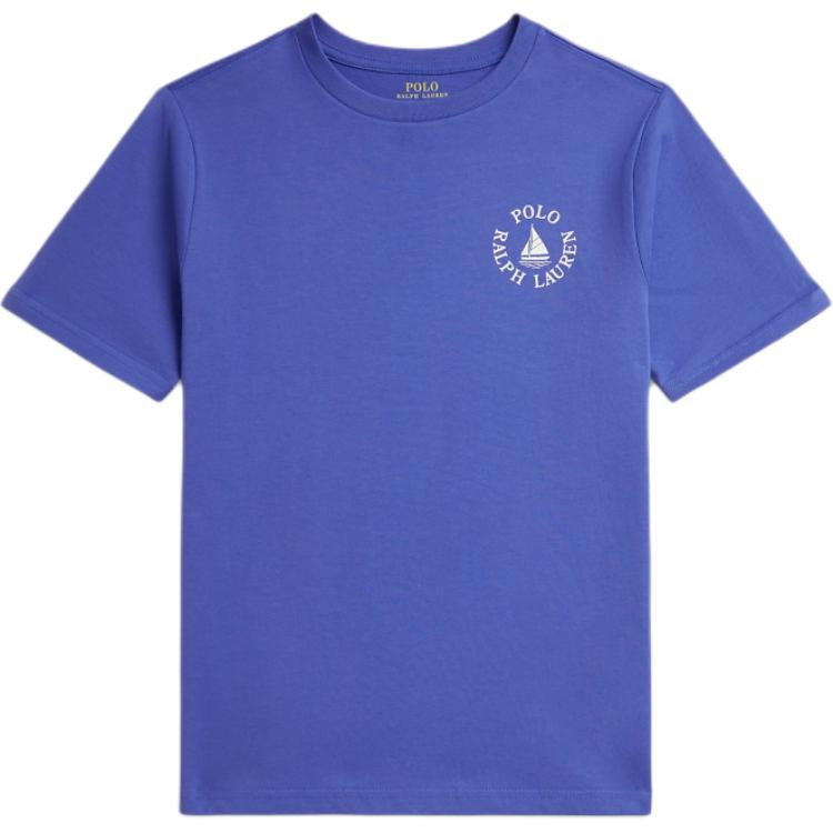 

Детская футболка с коротким рукавом и круглым вырезом из хлопкового джерси с логотипом Polo Ralph Lauren Детская одежда CWPOTSHY8021265-999 S