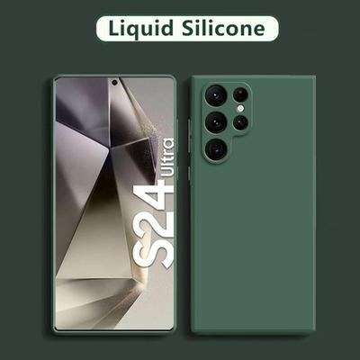Matte Square Soft Liquid Silicone Phone Case For Samsung Galaxy A05 A05S A15 A35 A55 A04S A14 A24 A34 A54 A53 A73 S20 S21 S22 S23 S24 Ultra Plus Cover