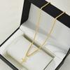 Fashion Cross Pendant Necklace For Women Men Simple Gold Silver Black Color Twisted Chain Unisex Necklaces Punk Hip Hop Jewelry