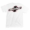 Independent Trucks SLANT BTG FILL Skateboard T Shirt WHITE