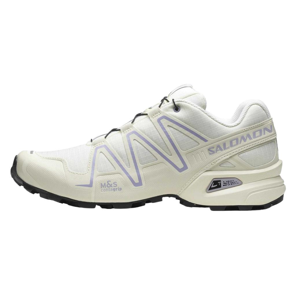 SALOMON Speedcross 3 Comfortable Stylish Slip-Resistant Durable Lightweight Low-Top Outdoor Functional Shoes Unisex Shoes White 477234