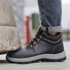 Waterproof  Fashion Men Safety Work Boots Winter Warmth Steel Toe Cap Anti Smashing Male Labor Shoes Footwear Sneakers