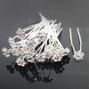 20Pcs Women's Wedding Bridal Faux Pearl Rhinestone Flower Hairpins Hair Clips