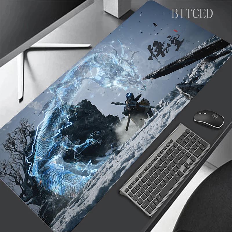 New Game Black Myth WuKong Game Mousepad Office Xxl Large Teclado Big Mouse Pad Computer Game Keyboard Rubber Anti-Slip Mice Mat