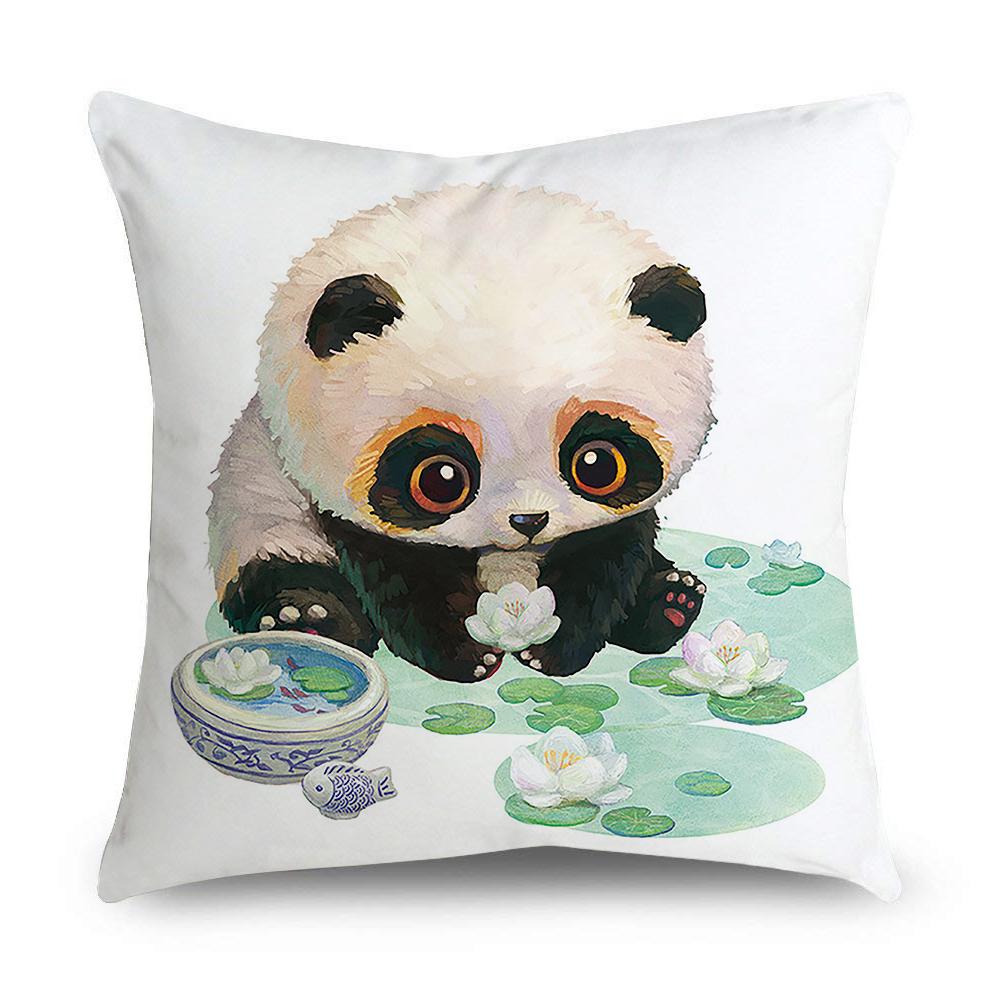 Drăguț Panda Scaun Canapea Față de Pernă Decorare Dormitor Husă Pernă Decorare Canapea Acasa Față de Pernă