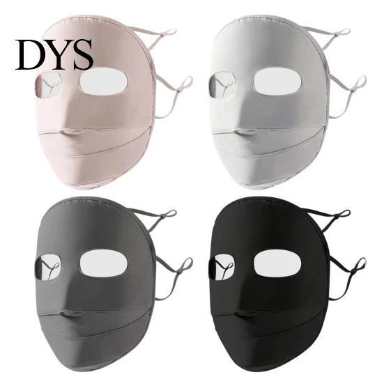 Cooling Fabric Face Guard Soft Ice Silk Guard, Full Protection Shield, Breathable Holes Washable UV Facekini with Elastic Ear Loop for Outdoor