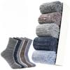 Winter Socks - Men's Thick and Warm Mid-calf Socks, Odor-resistant and Sweat-absorbent, Towel-style, with Long Cuffs.