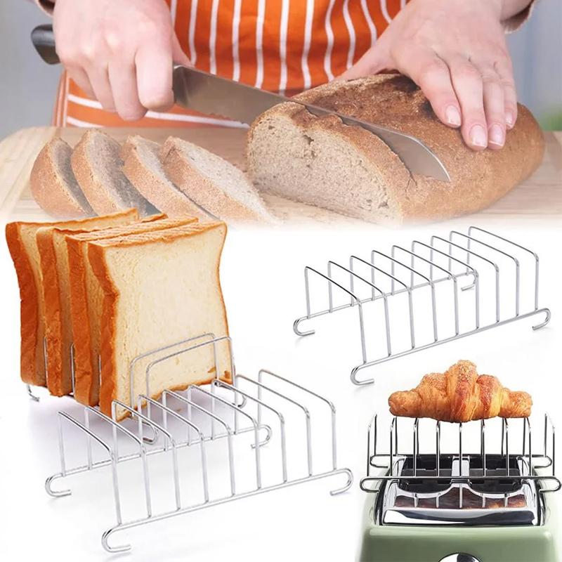 Rostmackehylla Gitter Rektangulär Brödhållare Rostfritt Stål Verktyg Brödhållare Bärbar Bakställ Luftfritös Tillbehör