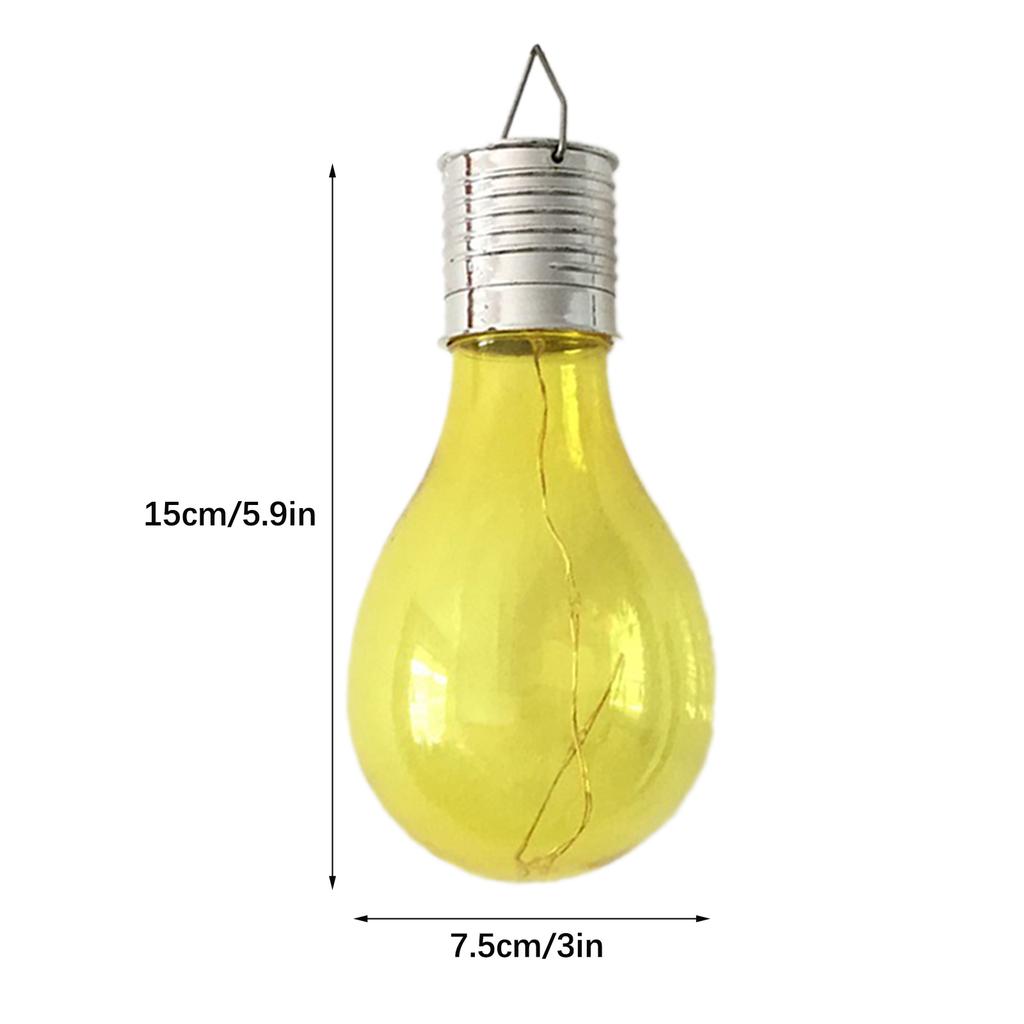 Solar LED String Lights 6 Color Bulbs Outdoor Decorative Hanging Lamp for Party Festival Garden
