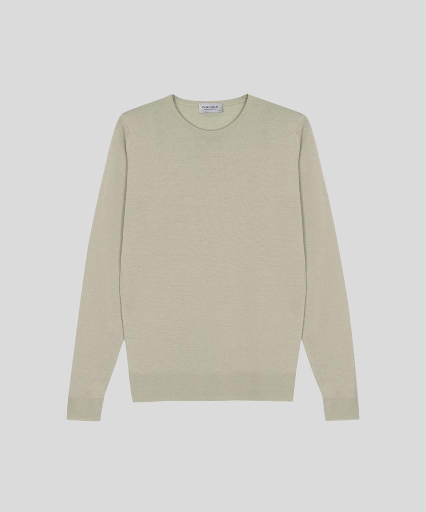 JOHN SMEDLEY Lundy Extra Fine Merino Wool Standard Fit Crew Neck Pullover Seasonal 10 Colors (A Type)