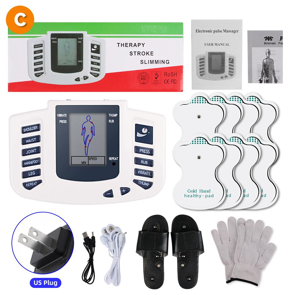 Ems Acupuncture Body Massager Digital Electrical Muscle Therapy Stimulator Magnetic Tens Physiotherapy Massage Device Pain Relax