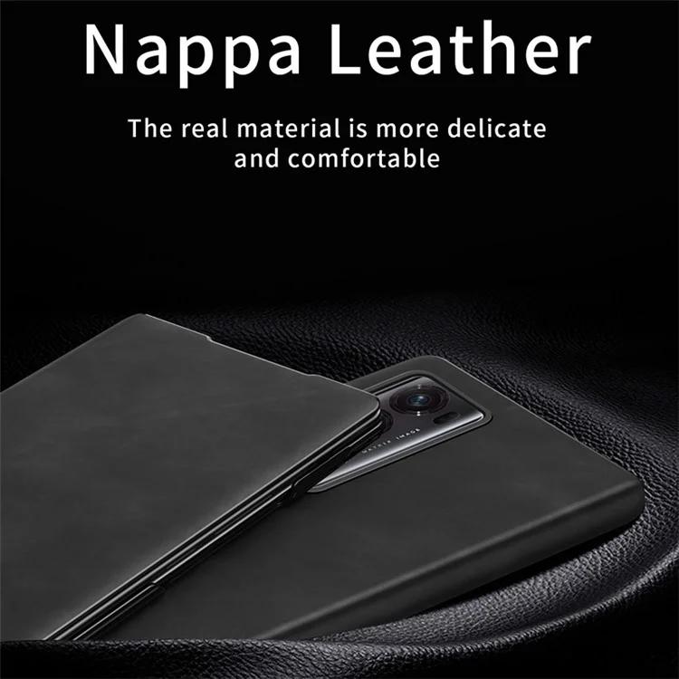 For Honor Magic V2 5G sammenleggbar telefonveske Nappa Texture PU Leather PC Stand Cover