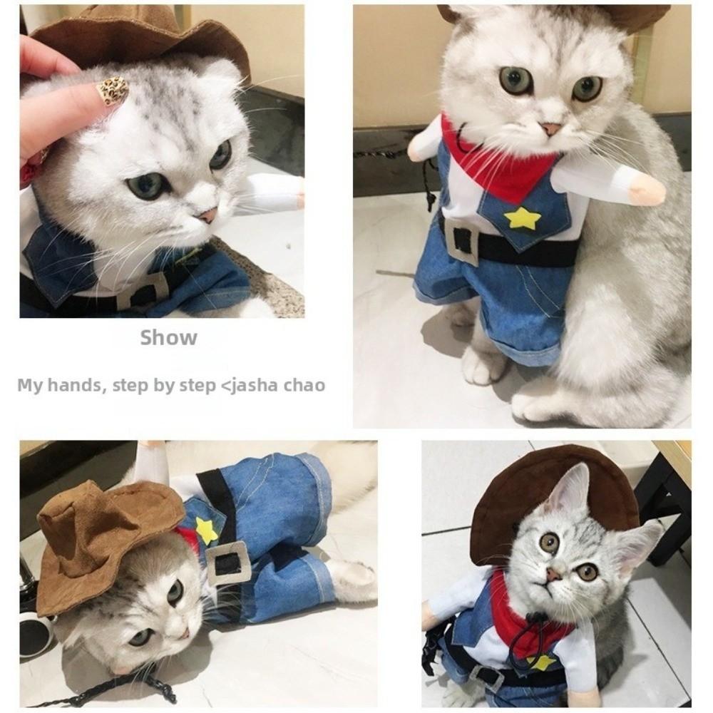 Funny Cosplay Pet Dog Cat Costume Magic Cape Christmas Puppy Jumpsuit Coat Octopus Pumpkin Hat Halloween Costume Jumpsuit