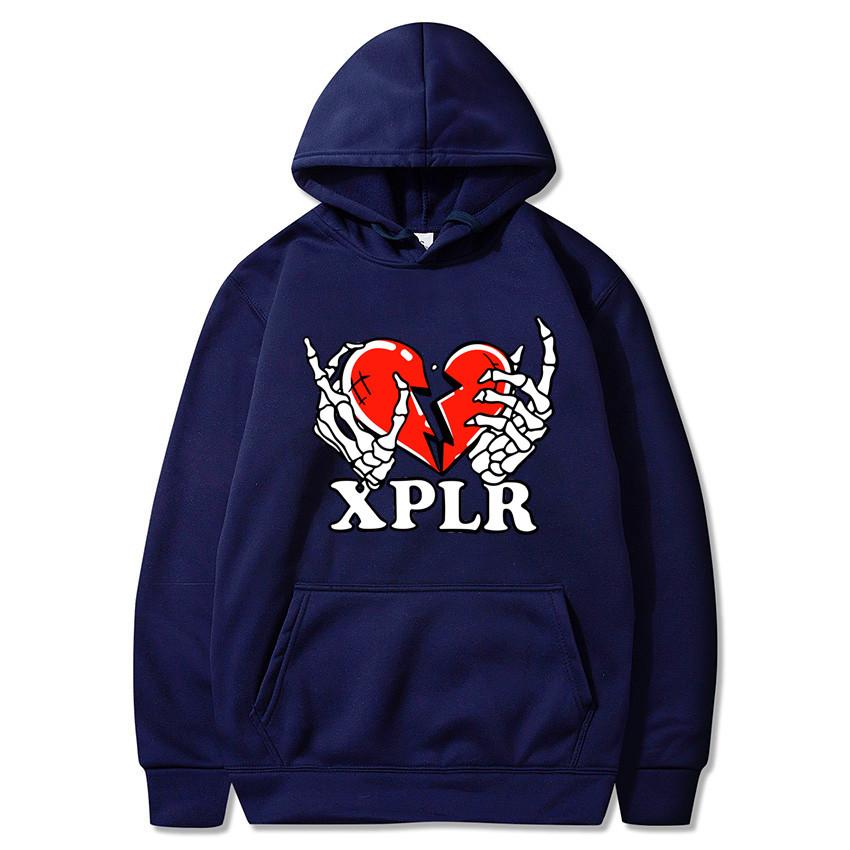Heartbreak Print Hoodies Autumn Winter Fashion Fleece Casual Loose Sweatershirt Hooded for Men Women