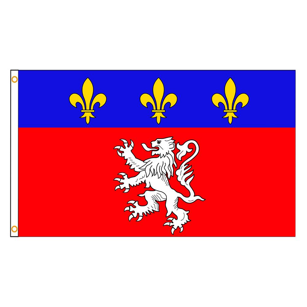 90x150cm Flag of Lyon France Flag/Banner Home Or Outdoor For Decoration