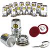 Herramienta de Montaje de Matrices de Prensado para Botones de Aluminio Cubiertos de Tela para Forma Redonda de Botón Accesorios de Costura 16L-44L