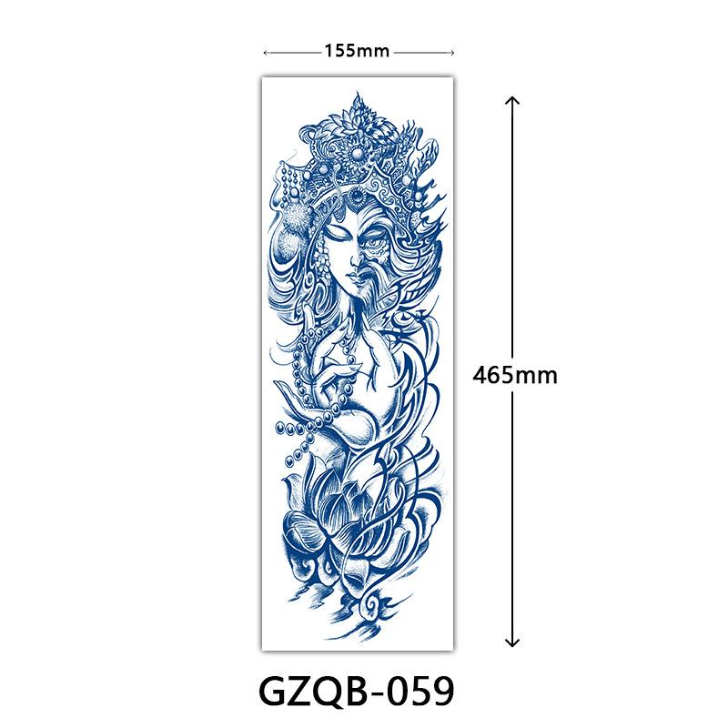 Herbal Tattoo Stickers, Semi-Permanent Tattoo Stickers, Herbal Juice Full Arm Tattoo Stickers