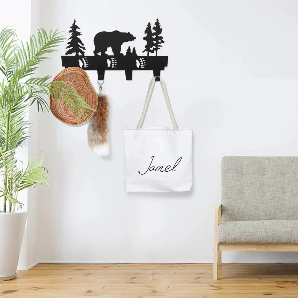 Coat Hooks Wall Mounted - Entryway Organizer for Dog Leash, Key Holder, Clothes, Hats, Towel Rack, and Storage Hook