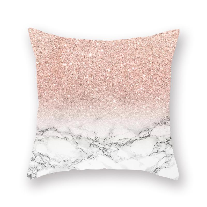 Nordic Pink Geometric Printing Pattern Cushion Cover Home Living Room Sofa Decorative Pillow Pillow Cover