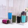 20oz Stainless Steel Vacuum Insulated Travel Mug With Push Lid Double Wall Car Cup Hot Cold Drinks