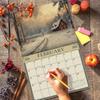 2026 Cabin in the Woods Wall Calendar 16-Month X-Large Size 14x22, Best Retro Rustic Cabin Calendar by The KING Company-Monster Calendars