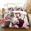 Ookami-san To Shichinin No Nakama-tachi Bedding Set Printed With Pillowcase Bed Duvet Cover Soft Queen King Size Bedclothes Home