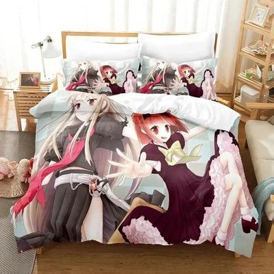 Ookami-San To Shichinin No Nakama-Tachi Bedding Set Printed With Pillowcase Bed Duvet Cover Soft Queen King Size Bedclothes Home