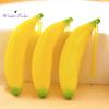 Fashion Silicone Banana Shape Coin Purse Zipper Makeup Brush Bag Storage Pouch