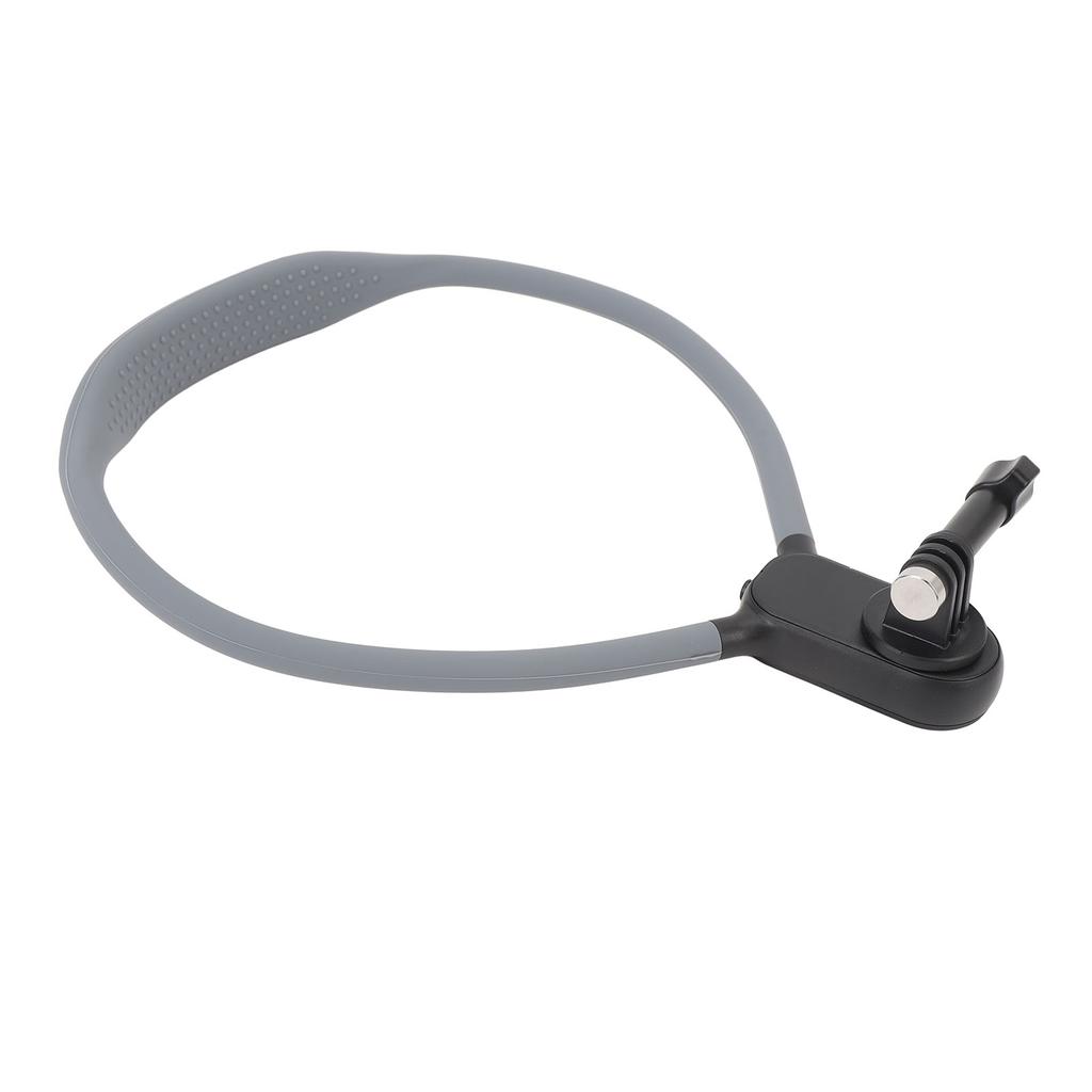 Action Camera Neck Mount with Three Claw Adapter Base Silicone POV View Neck Holder for Action 5 Pro