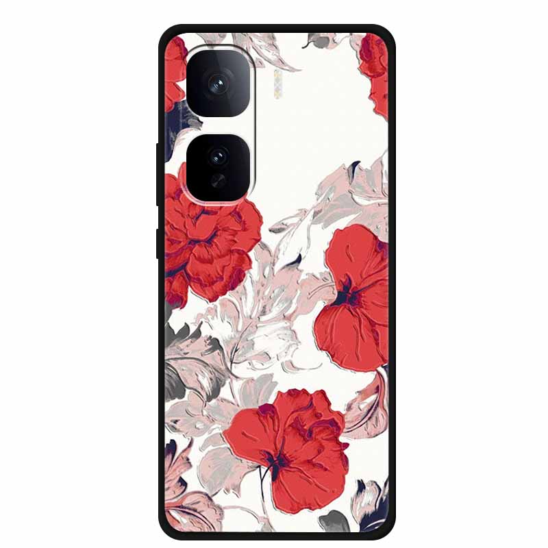 3D Emboss Case For Vivo iQOO Neo 10 Pro Plus Phone Case Flower Silicone Soft Back Cover Coque For Vivo iQOO Neo10 Pro Case Funda