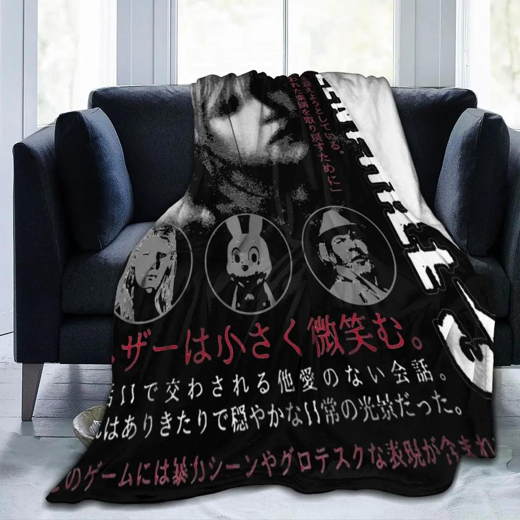 Heather Silent Hill 3 Merch Blanket Velvet Bedding Horror Game Throw Blankets Relax Super Soft for Office Rug Piece