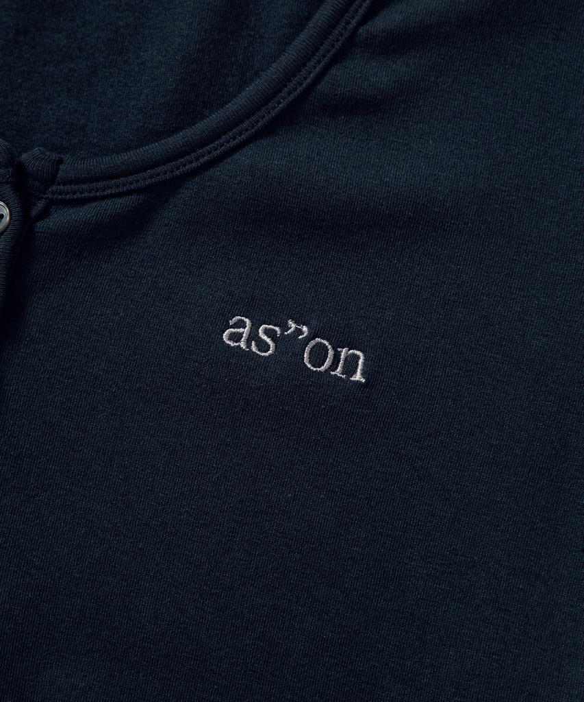 Aejeuon Ever Button Tee / Navy