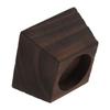 Candle Holder Trapezoid Wood Retro Table Decoration Ornament for Christmas Day Wedding Black Wood