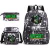 Minecraft Schooltas Game Merchandise Student Grote Capaciteit Print Drie Delige Schooltas Mannen En Vrouwen