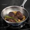 Anti-aanbak Titaan Koekenpan Pure met Deksel, Gehamerd Patroon PFOA PTFE Vrij Kookgerei Koekenpan, Duurzaam Gezond voor Snel Bakken En Grillen Koekenpan Deksel