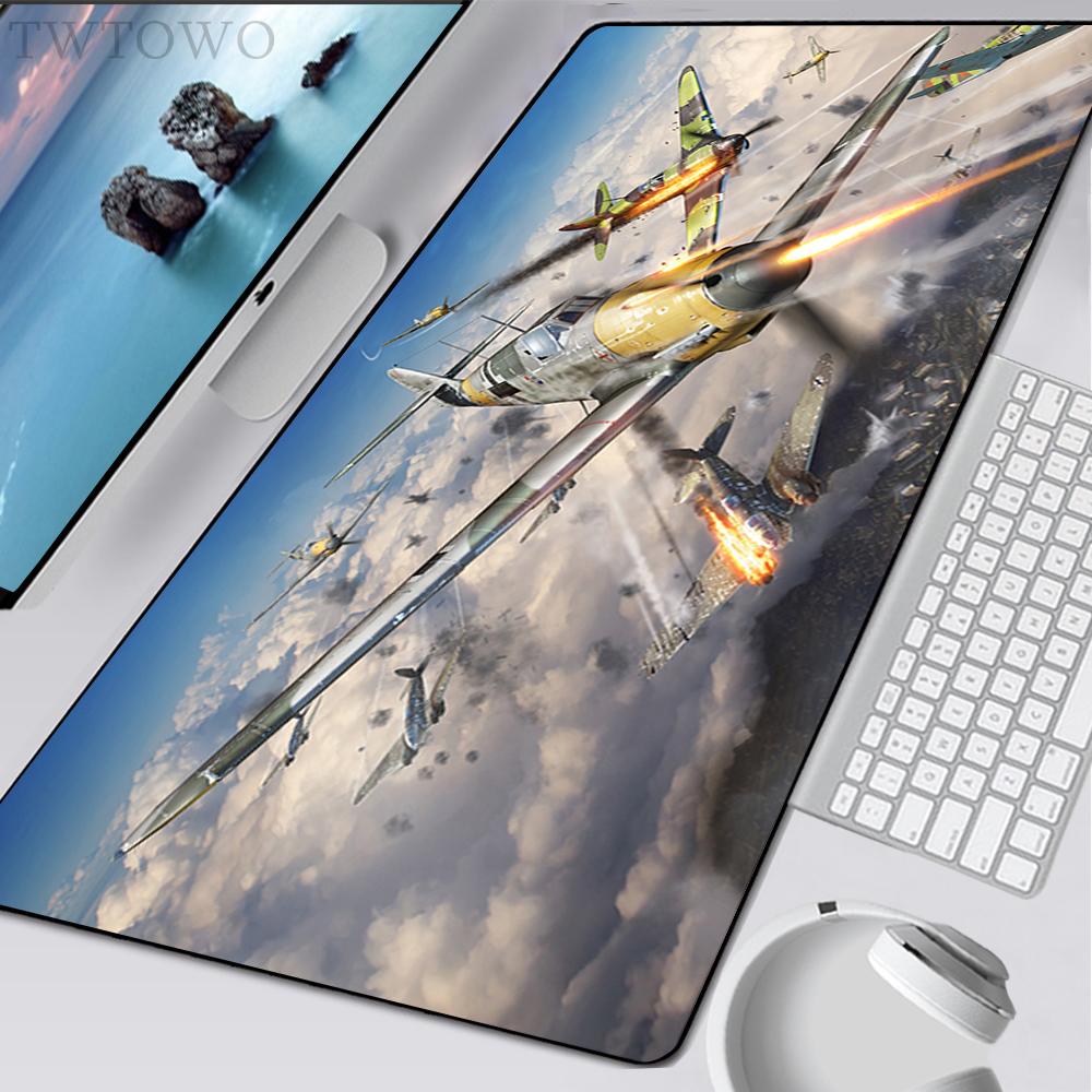 Коврик для мыши War Thunder Игровой Домашний XXL Индивидуальные коврики для мыши Коврик для мыши Мягкий ковер Игровой Натуральный каучук Противоскользящий коврик для мыши 30x60cm with edge