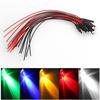 10 Stück 20 cm 3 mm/5 mm LED-Lampenkabel, vorverkabelt, DC-emittierendes Diodenlicht