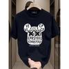 European Size New Heavyweight Summer American High Street Oversized Round Neck Short Sleeve T-Shirt with a Unique And Sophisticated Casual Style