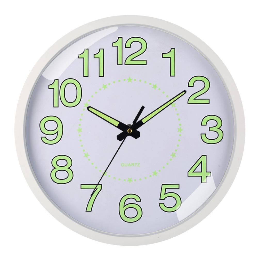 Non-Ticking Luminous Wall Clock Silent Wall Time Clock Minimalist Night Light Hanging Clock  Shops