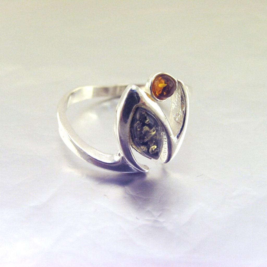 Stříbrný prsten 'Inspiration' Amber