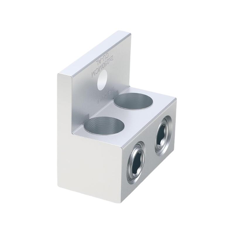 Heavy Type Aluminum Grounding Lugs Double Port Anti Corrosion Terminals Connectors Easyly Installation