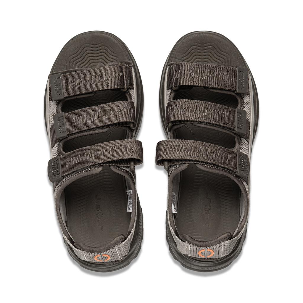 Li-Ning Měkké Coca Ležérní Všestranné Měkké Pohodlné Módní Trendy Sandály Unisex Sandály Hnědá Šedá AGUW009-4