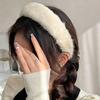 1PC Plush Material Minimalist Style Faux Mink Soft Face Washing Headbands Elegant Headband Versatile Multi-Color