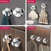 2/4Pcs Reusable Wall Mount Stainless Steel Suction Cup Hooks Waterproof Hangers for Home Office Bathroom