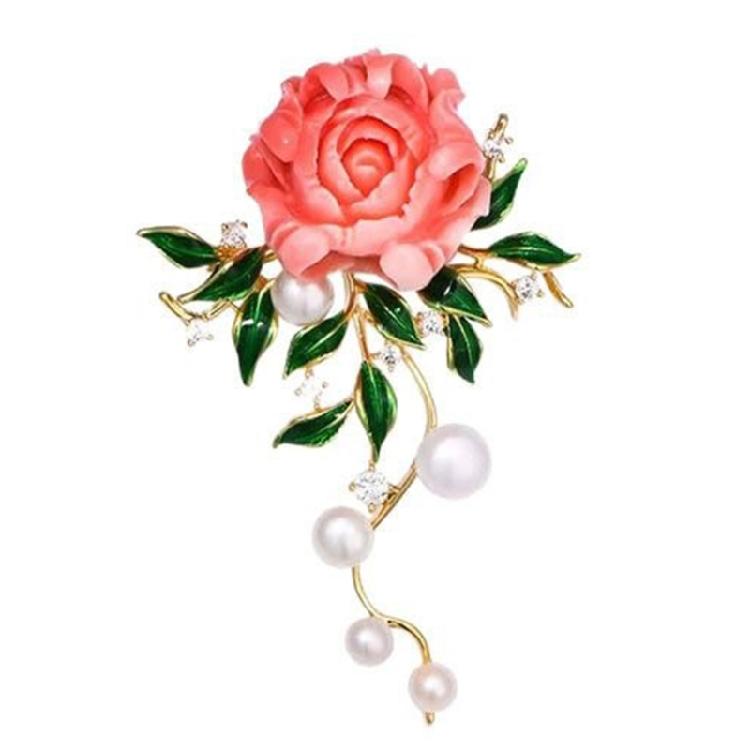 Delicate Flower Hat Pin Beautiful Brooch Accessory for Daily Wear Dates Parties