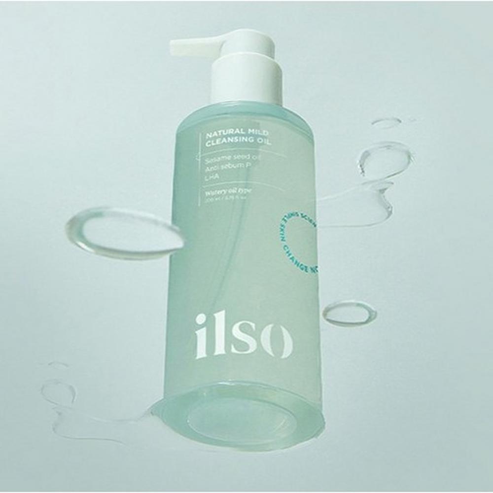 ilso Natürliches mildes Reinigungöl mit geringer Reizung 200ml – Sanfte Reinigung, Make-up-Entfernung, Koreanisch