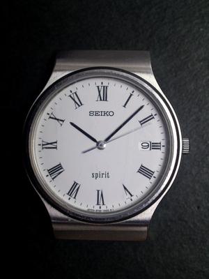 SEIKO Spirit Quartz Date Watch 3-Hand 5P32-7A00 Men's Ae124