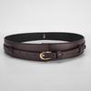 Ladies Dual Fashion Use Pu Leather Waist Belt Wide Belt For Work And Casual Use