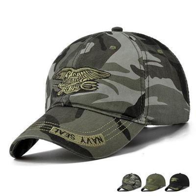 Outdoors Casual Snapback Caps Summer Men's Navy Seal Camouflage Cotton Canvas Baseball Cap Sun Hat