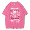 Men Women Cartoon T-Shirts 2024 Summer Harajuku Kawaii Cat Printed Short Sleeved Tees Couple Streetwear Loose Clothes Y2K Tops